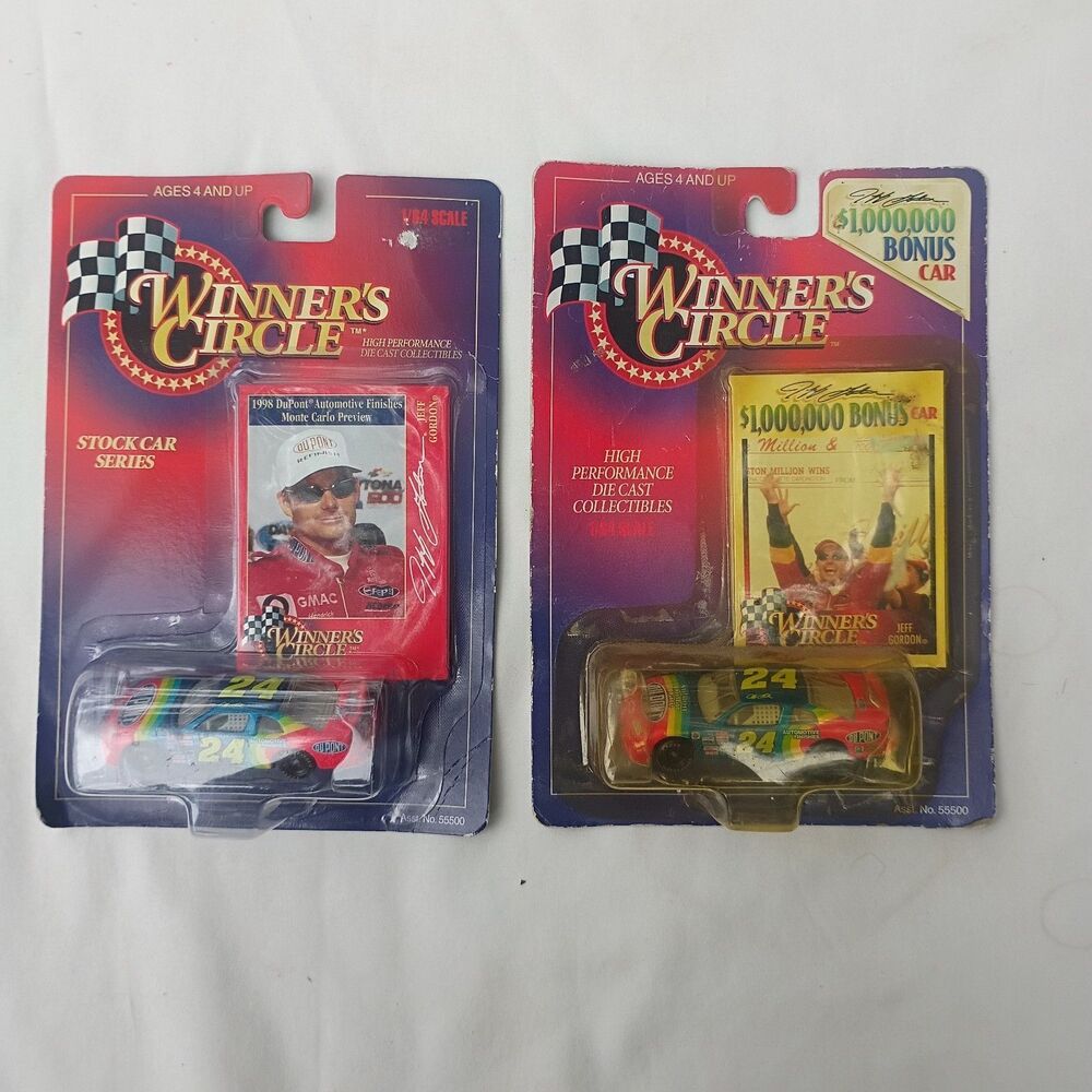 1992 Jeff Gordon #24 DuPont 1999 Winners Circle 1:64 Lot Of 2 On The Card New